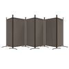 vidaXL 6-Panel Room Divider Anthracite 520x180 cm Fabric