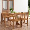 vidaXL 5 Piece Garden Dining Set 160x80 cm Solid Teak Wood