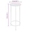 vidaXL Plant Stand Set 3 Pieces Vintage Style Metal Antique White