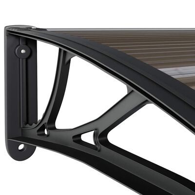 vidaXL Door Canopy Black 200x75 cm PC, black vidaXL Door Canopy Black 200x75 cm PC