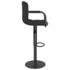 vidaXL Bar Stools 2 pcs Black Fabric