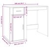 vidaXL Desk White 100x49x75 cm Engineered Wood