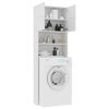 vidaXL Washing Machine Cabinet White 64x25.5x190 cm Engineered Wood