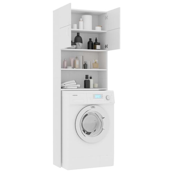vidaXL Washing Machine Cabinet White 64x25.5x190 cm Engineered Wood