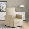 vidaXL Recliner Chair Cream Fabric