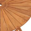 vidaXL Folding Garden Table &Oslash; 85x75 cm Solid Wood Teak