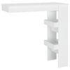 vidaXL Wall Bar Table White 102x45x103.5 cm Engineered Wood