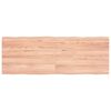 vidaXL Table Top Light Brown 140x50x(2-4)cm Treated Solid Wood Live Edge