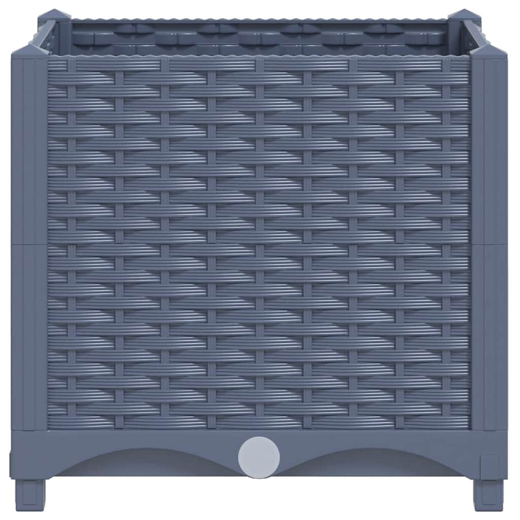 vidaXL Raised Bed 40x40x38 cm Polypropylene, blue grey vidaXL Raised Bed 40x40x38 cm Polypropylene