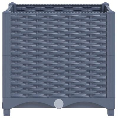 vidaXL Raised Bed 40x40x38 cm Polypropylene, blue grey vidaXL Raised Bed 40x40x38 cm Polypropylene