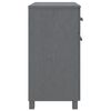 vidaXL Sideboard HAMAR Dark Grey 79x40x80 cm Solid Wood Pine