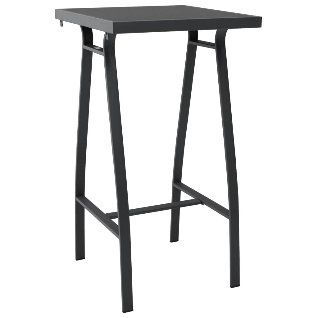 vidaXL 5 Piece Garden Bar Set Black