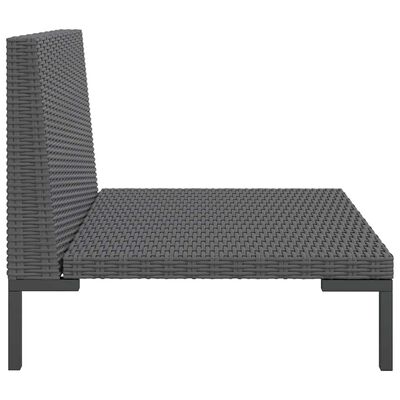 vidaXL Garden Sofas 2pcs with Cushions Half Round Poly Rattan,  vidaXL Garden Sofas 2pcs with Cushions Half Round Poly Rattan