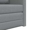 vidaXL Floor Sofa Bed 2-in-1 Light Grey 112x174x55 cm Fabric