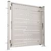 vidaXL Garden Gate 100x100 cm Stainless Steel