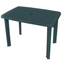 vidaXL Garden Table Green 101x68x72 cm Plastic, green vidaXL Garden Table Green 101x68x72 cm Plastic