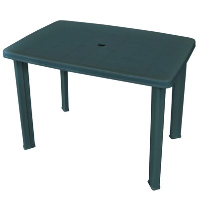 vidaXL Garden Table Green 101x68x72 cm Plastic, green vidaXL Garden Table Green 101x68x72 cm Plastic