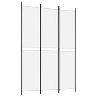 vidaXL 3-Panel Room Divider White 150x220 cm Fabric