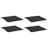 vidaXL Garden Chair Cushions 4 pcs Black 40x40x4 cm Oxford Fabric