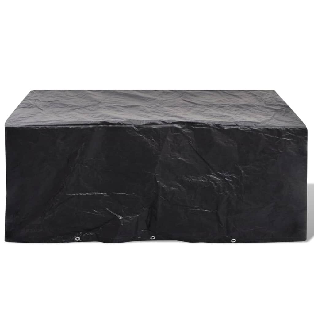 vidaXL Garden Furniture Covers 2pcs 6 Person Poly Rattan 240x140cm