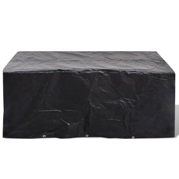 vidaXL Garden Furniture Covers 2pcs 6 Person Poly Rattan 240x140cm