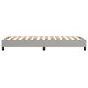 vidaXL Bed Frame without Mattress Light Grey 90x200 cm Fabric