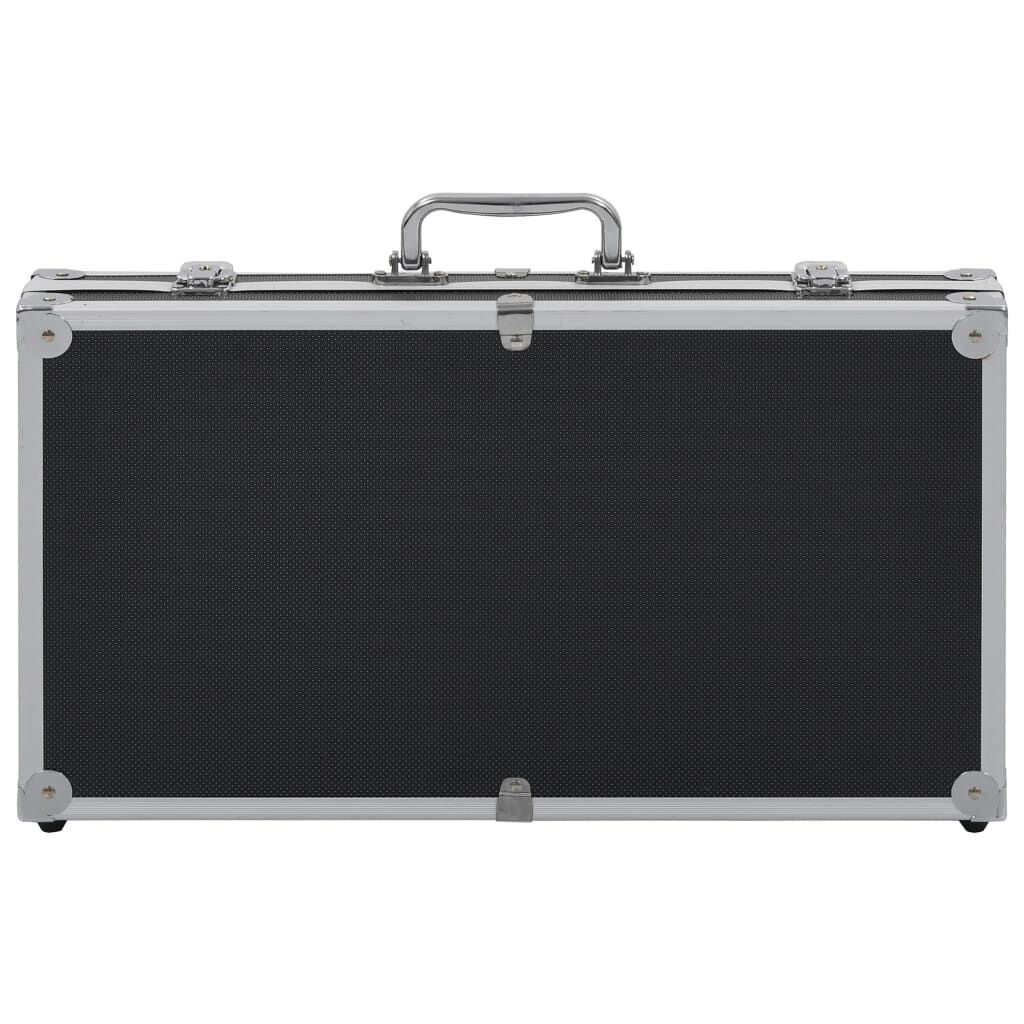 vidaXL Gun Case Aluminium ABS Black