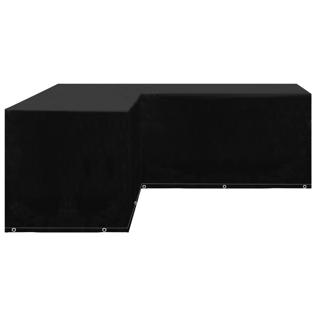 vidaXL Garden Furniture Covers 2 pcs L-Shaped 12 Eyelets 250x250x90 cm