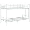 vidaXL Bunk Bed without Mattress White Metal 90x200cm