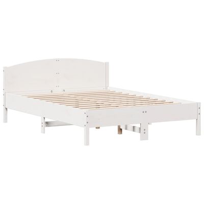 vidaXL Bed Frame without Mattress White 140x200 cm Solid Wood Pine, white vidaXL Bed Frame without Mattress White 140x200 cm Solid Wood Pine
