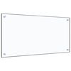 vidaXL Kitchen Backsplash Transparent 80 x 40 cm Tempered Glass