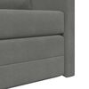 vidaXL Floor Sofa Bed 2-in-1 Dark Grey 122x204x55 cm Velvet