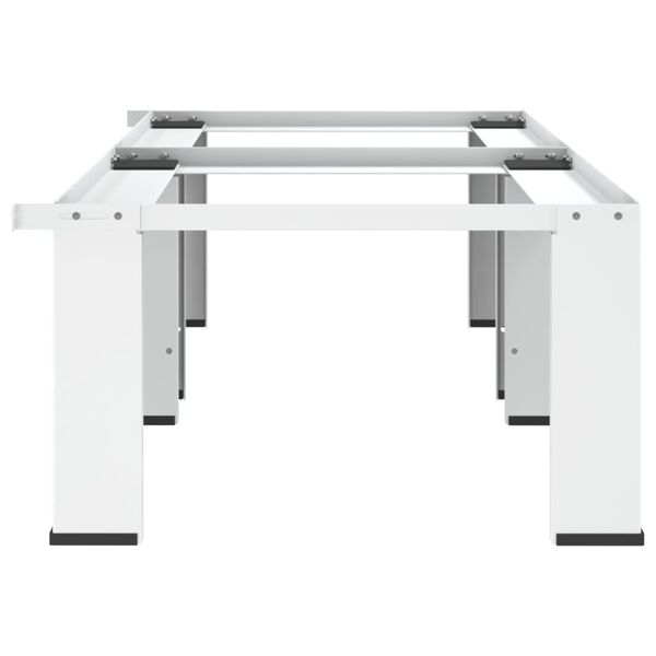 vidaXL Double Washing and Drying Machine Pedestal White