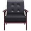 vidaXL Armchair Black Faux Leather
