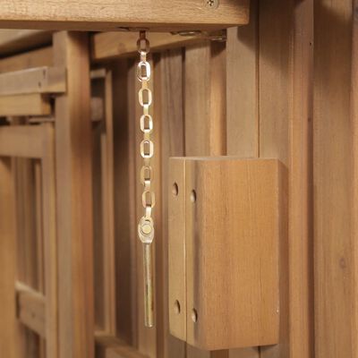 vidaXL Folding Sun Lounger Solid Acacia Wood, natural vidaXL Folding Sun Lounger Solid Acacia Wood