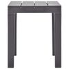 vidaXL Garden Benches 2 pcs Mocca Plastic