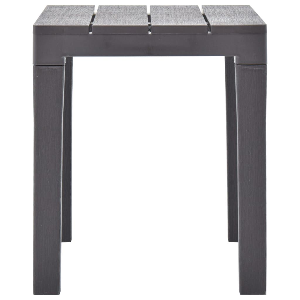 vidaXL Garden Benches 2 pcs Mocca Plastic