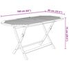 vidaXL 9 Piece Folding Garden Dining Set Solid Acacia Wood
