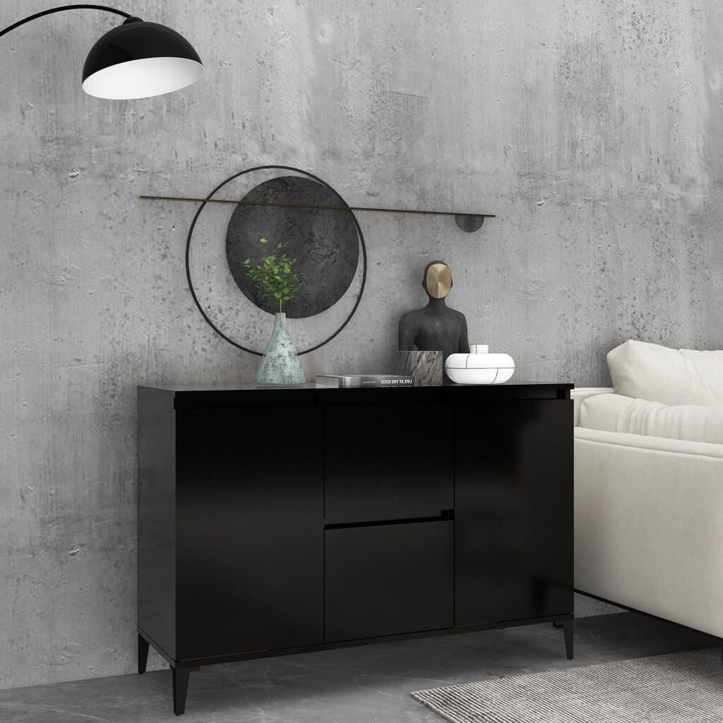 vidaXL Sideboard Black 104x35x70 cm Engineered Wood