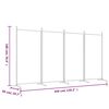 vidaXL 4-Panel Room Divider Anthracite 346x180 cm Fabric