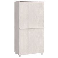 vidaXL Wardrobe HAMAR White 89x50x180 cm Solid Wood Pine, white vidaXL Wardrobe HAMAR White 89x50x180 cm Solid Wood Pine