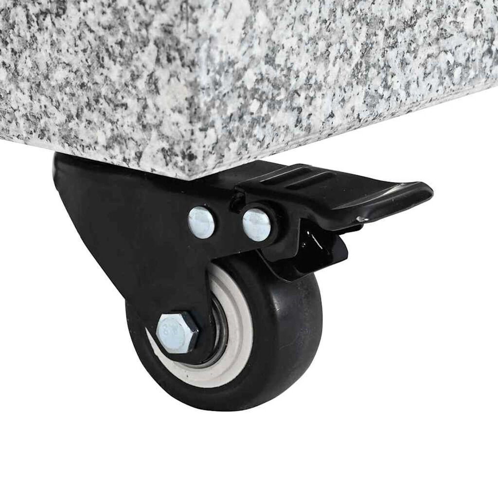 vidaXL Umbrella Base Light Grey 45x25x8.3 cm Granite