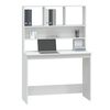 vidaXL Desk with Shelves White 102x45x148 cm Engineered Wood
