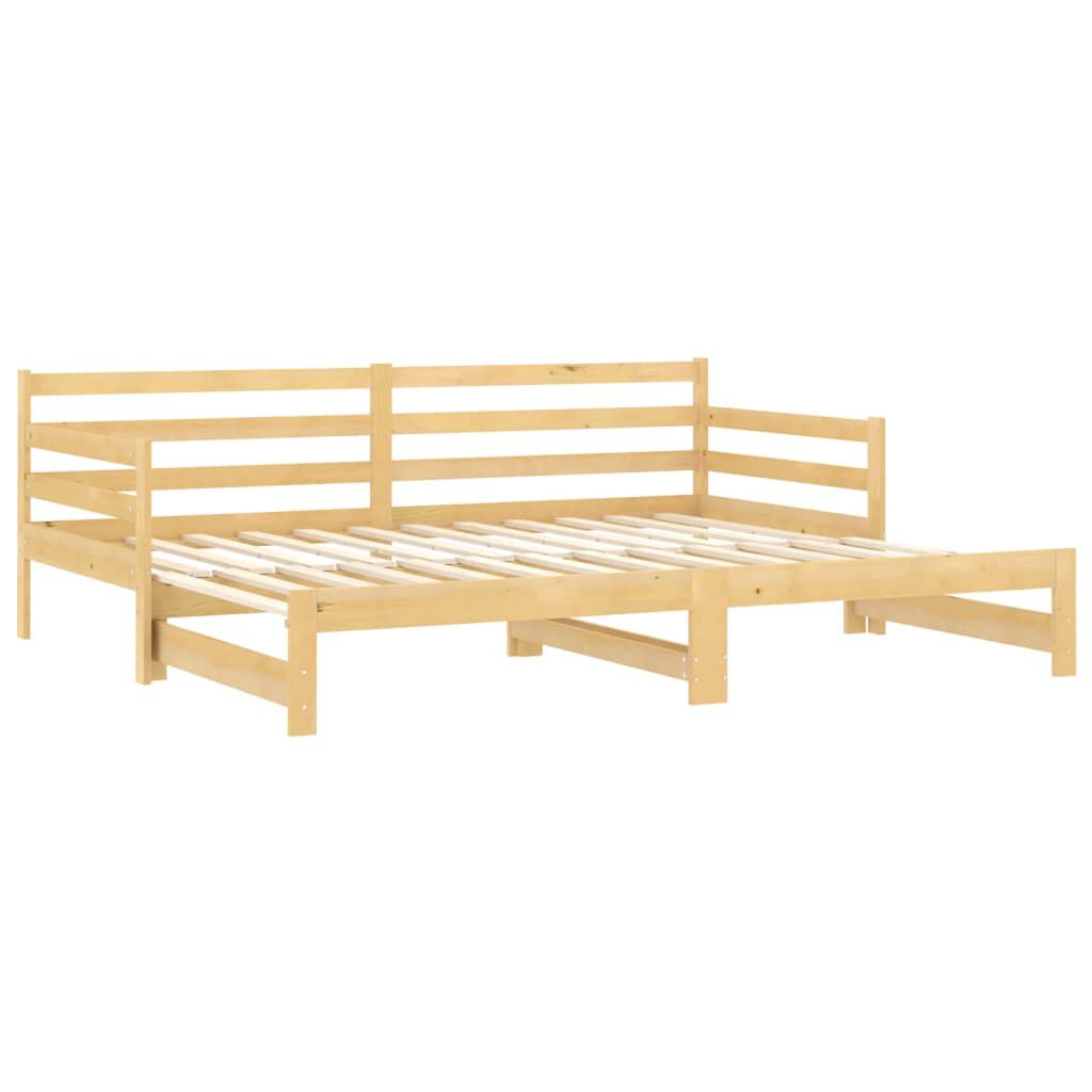 vidaXL Pull-out Day Bed without Mattress 2x(90x200)cm