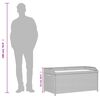 vidaXL Storage Bench Black 100x50x52 cm Poly Rattan and Acacia Wood