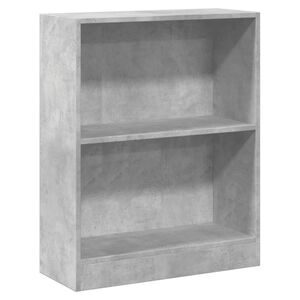 vidaXL Bookshelf Concrete Grey 60x24x76 cm Engineered Wood
