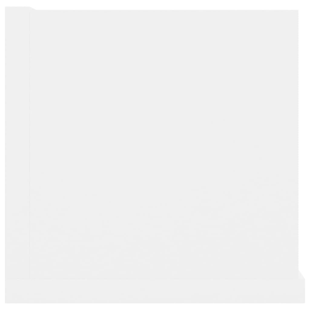 vidaXL CD Wall Shelf White 100x18x18 cm Engineered Wood