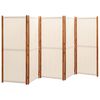 vidaXL 5-Panel Room Divider Cream White 350x180 cm