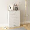 vidaXL Storage Cabinet Engineered Wood 71x35x106 cm White