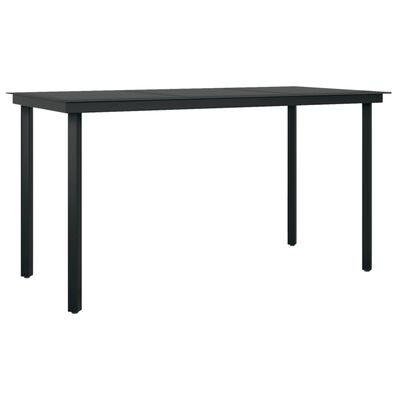 vidaXL 7 Piece Garden Dining Set Black,  vidaXL 7 Piece Garden Dining Set Black